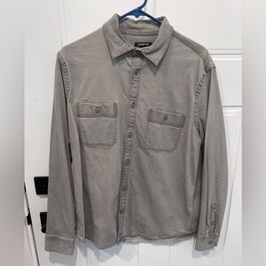 Express Men’s Gray Denim Casual Shirt